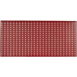 PANNELLO FORATO PORTA ATTREZZI UTENSILI UTENSILI DA LAVORO MURO PARETE 578 ROSSO CON GANCI