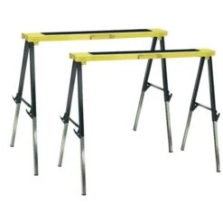 Coppia Cavalletti Richiudibili Pieghevoli Portata 300 Kg Altezza Regolabile