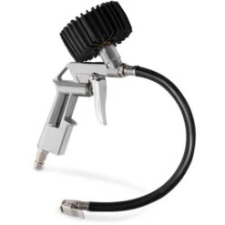 MSW Pistola Per Gonfiaggio Pneumatici Gonfiagomme Manometro 4-6 Bar
