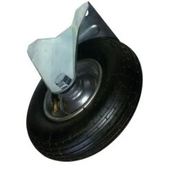 RUOTA AVO 54A CON CAMERA D'ARIA 200X50 MM STAFFA IN ACCIAIO SUPPORTO FISSO