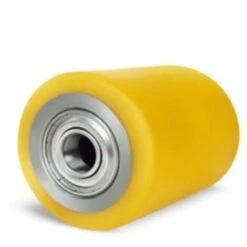 Rullo Ruota AVO 11 80x70 Foro 20 Rivestimento In Poliuretano Per Transpallet