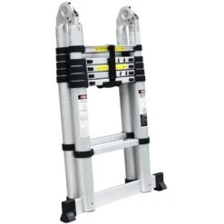 Scala Telescopica In Alluminio Scala Telescopica Pieghevole, Scala Scaletta Allungabile Scala Multiuso 3.8 M