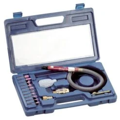 MICROSMERIGLIATRICE FLESSIBILE PNEUMATICA CON KIT DI MOLE FERVI 0641