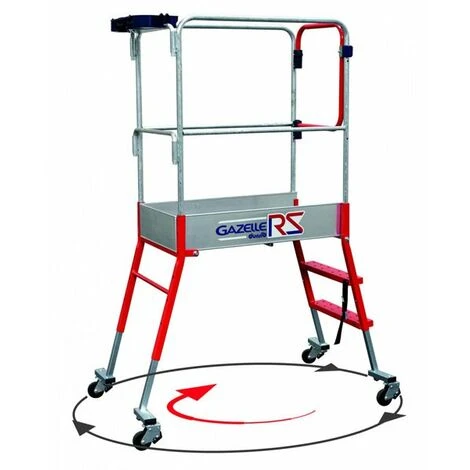 Piattaforma Telescopica Con Ruote - Altezza Massima Di Lavoro 2.70m - 40063 - immagine 3