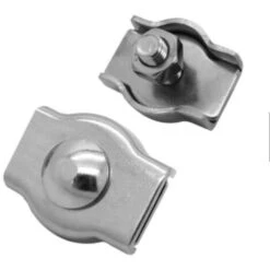 MAGGI GROUP - 8 PEZZI - MORSETTI PER FUNE ZINCATI SIMPLEX 3MM