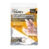 No Brand GUANTI MONOUSO APEX TRASPARENTI RESISTENTI IN PLASTICA MISURA UNIVERSALE GUANTO AMBIDESTRO USA E GETTA PER PULIZIA CUCINA ALIMENTI IN CONFEZIONE DA 100 PZ