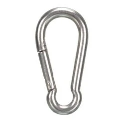 PEREL 06716 MOSCHETTONE IN ACCIAIO INOSSIDABILE ARGENTO DIAMETRO 8 X 80 MM