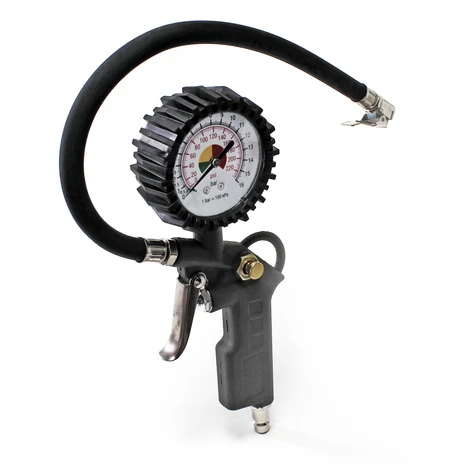 Set Di 4 Pezzi: Pistola Di Soffiaggio, Pistola Gonfiagomme, Tubo Ad Aria Compressa - immagine 2