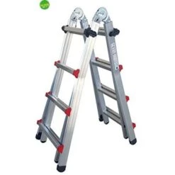SCALA TELESCOPICA SICOS 4 + 4 PROFI AUTO GRIGIO 100 X 58 X 20 CM