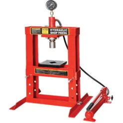 Varan Motors - XRD100300 Pressa Idraulica Da Officina Da 10 Tonnellate Con Manometro