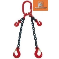 Pendenti Di Catena 2 BRACCI 6mm Catena Con Sling Forcella Carico 1600 Kg 1,0 M Con Accorciatori