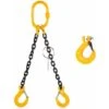 Pendenti Di Catena 2 BRACCI 10mm Catena Con Sling Forcella Carico 4250 Kg 2,0 M Senza Accorciatori