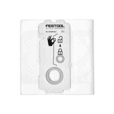 Festool SC-FIS-CT MINI/MIDI-2/5 Sacchetto Filtro Selfclean