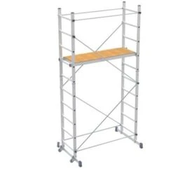 PONTEGGIO MOBILE TRABATTELLO IMPALCATURA IN ALLUMINIO TEAM ECO MARCHETTI 2,90 M