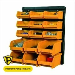 Pannello Con Vaschette A Parete Per Minuteria Portautensili Contenitori ART PLAST