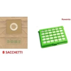 ROWENTA FILTRO HEPA+8SACCHETTI ASPIRAPOLVERE COMPACTEO CITY SPACE ERGO RW33 FE39