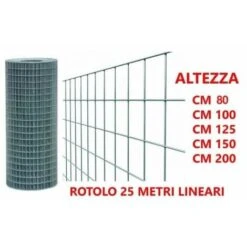 Papillon 25 MT RETE METALLICA ZINCATA ELETTROSALDATA MAGLIA MM50x75 PER RECINZIONE 16991V CM 80 (39134)