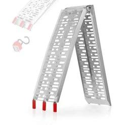 Nova Rampa Di Carico Accesso Per Moto E Quad Pieghevole In Alluminio Carico Max.340kg