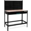 VONROC Banco Da Lavoro 115 X 56 X 145 Cm. Capacità Di Carico 130kg. Con Cassetto E Parete Forata In Acciaio. Incl. Set Di 15 Ganci