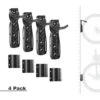 Todeco 4 Pezzi Supporto Bici Muro, Ganci Appendi Bici Con Supporto Ruota Posteriore, Supporto Bicicletta Per Garage Or Shed, Supporto Adatto A Ruote Di Circa Max 5 Cm