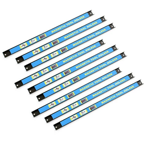 Set Di Barre Magnetiche 9x46 Cm Sbarra Porta Utensili In Acciaio Porta Attrezzi A Muro Per Officine - immagine 4