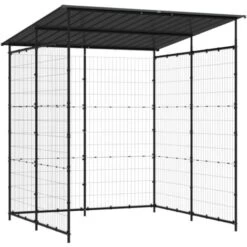 Tettoia Per Biciclette 190x190x222 Cm In Acciaio Nero VidaXL