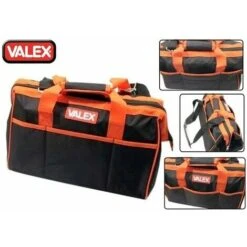 BORSA PORTA UTENSILI IN NYLON CON STRUTTURA RINFORZATA MANICI E CINGHIA TRACOLLA