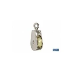 Polea Simple Fija Niquelada (Ø20mm)