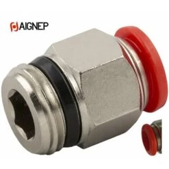 AIGNEP RACCORDO ARIA COMPRESSA FILETTATO MASCHIO DIRITTO INNESTO RAPIDO 50000 1/8 M 4 Mm