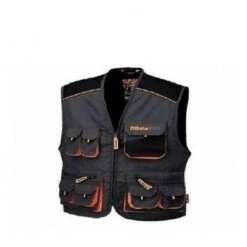 GILET DA LAVORO BETA COLLECTION 7907 IN CANVAS 270GR GRIGIO ARANCIO TAGLIA L