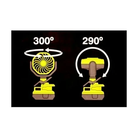 VENTILATORE COMPATTO PORTATILE AGGANCIAB A BATTERIA 18V (BATTERIA ESCLUSA) RYOBI - immagine 4