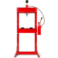 30 T Pressa Per Officina Con Manometro (2 Piastre, Altezza Di Lavoro 820 Mm, 8 Posizioni Regolabili, Larghezza Di Lavoro 530 Mm)