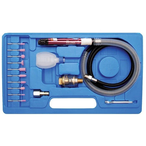 Micro Smerigliatrice Aria 1/8 Pollici Penna Pneumatica Rossa 65.000 Rpm - immagine 2
