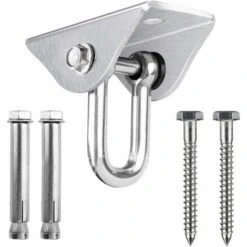 HIASDFLS Gancio Altalena In Acciaio Inossidabile Per Impieghi Gravosi, Kit Di Ganci Per Montaggio A Soffitto, Per Sacco Da Boxe Con Corda Da Palestra