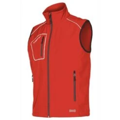 Gilet Softshell Snappy ISSA LINE - 04509 Colore Rosso - Taglia S