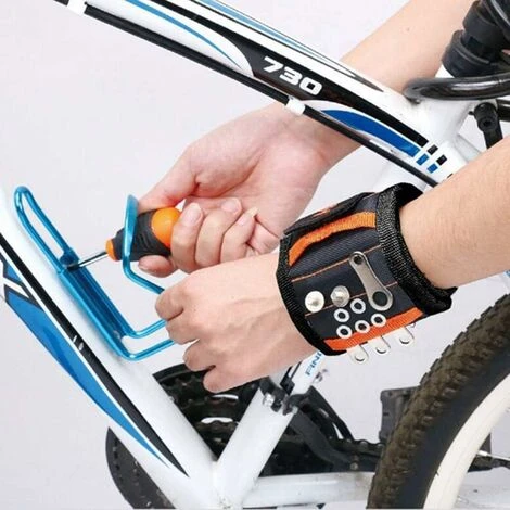 Supporto Per Attrezzi Da Polso Magnetico Regolabile Con Cinturino Da 20 Magneti Super Potenti, Per Viti, Chiodi, Bulloni E Piccole Parti Metalliche, Regalo Per PapĂ , Tuttofare - immagine 4