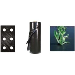 TELO PACCIAMATURA 110CM X 100 METRI FORI DOPPI 20-30 FILM POLIETILENE ANTI ERBA ORTO