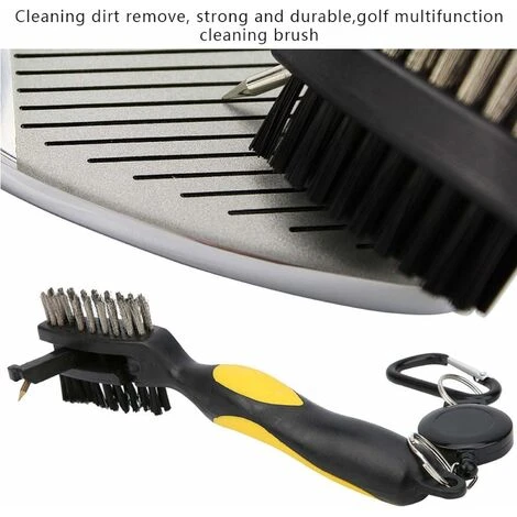 Strumento Per La Pulizia Del Golf, Spazzola Per Mazze Da Golf, Telescopica Pieghevole Per Pulire La Testa Della Mazza - immagine 2