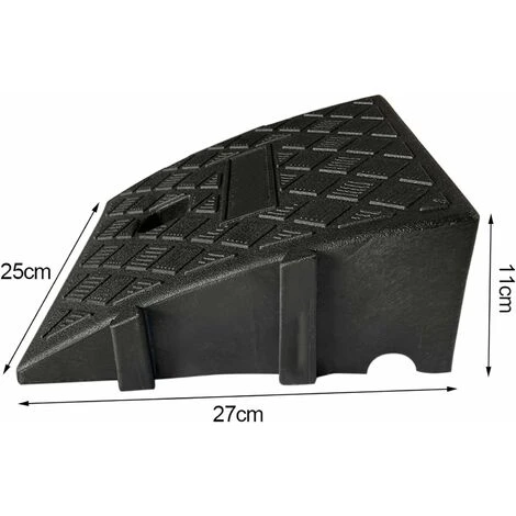 Rampa Del Freno: Indossabile Per Impieghi Gravosi Presse Antiscivolo Per Rampe Auto, Usate In Auto Moto Moto, 25×27×11cm/25×27×27×13cm,nero - immagine 3