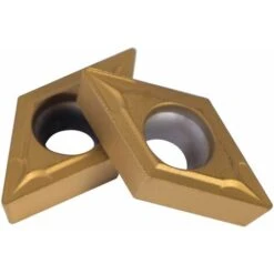 Set Di 10 Pezzi Di Lame A Inserti Rotanti A Forma Di Diamante Fresa In Metallo Duro CNC DCMT070204UE6020 Utensile Per Filettatura Rotante Per La Lavorazione Dell'acciaio Per Torni Fresatrici