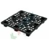 Pallet In Plastica Riciclata (PP), Mis. 1200 L X 1200 P X 155 H Mm, Con 9 Piedi, Piano Forato, Portata Statica 2500 Kg, Portata Dinamica 1000 Kg