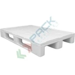 Pallet In Plastica (HDPE), Mis. 800 L X 1200 P X 165 H Mm, Con 3 Traverse, Piano Chiuso, Portata Statica 5000 Kg, Portata Dinamica 1500 Kg