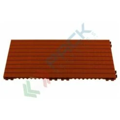 Pedana Modulare Antisdrucciolo Con Superficie Chiusa Mis. 800 L X 400 P X 25 H Mm, Colore Rosso