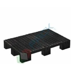Pallet In Plastica Riciclata (HDPE), Mis. 800 L X 1200 P X 135 H Mm, Con 9 Piedi, Piano Forato, Portata Statica 1800 Kg, Portata Dinamica 600 Kg