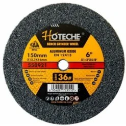 Disco Per Mola Da Banco Pietra Abrasiva Grana 36 150mm Art. 550921