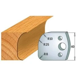 COPPIA COLTELLI SAGOMATI LAVORAZIONE LEGNO PER FRESA TOUPIE 40MM MOD.62