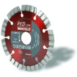 DISCO DIAMANTATO 115 MM MONTOLIT LASERMONT LBH115 PER CALCESTRUZZO GRANITO PORFIDO PIETRE DURE