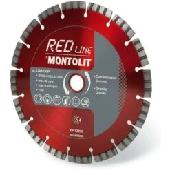 DISCO DIAMANTATO 400 MM MONTOLIT LASERMONT LBH40028 PER CALCESTRUZZO GRANITO PORFIDO PIETRE DURE