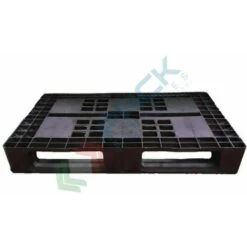 Pallet In Plastica Riciclata (HDPE), Mis. 800 L X 1200 P X 155 H Mm, Con 3 Traverse, Piano Forato, Portata Statica 1700 Kg, Portata Dinamica 1000 Kg