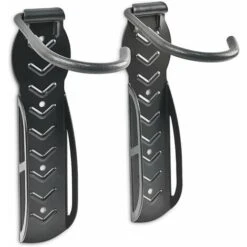 Portabici Da Muro, Da Parete, Pieghevole, Per Garage E Cantina, Gancio Per Bici Verticale, Supporto, Nero Unisex Adulto, 1 Paco Da 2